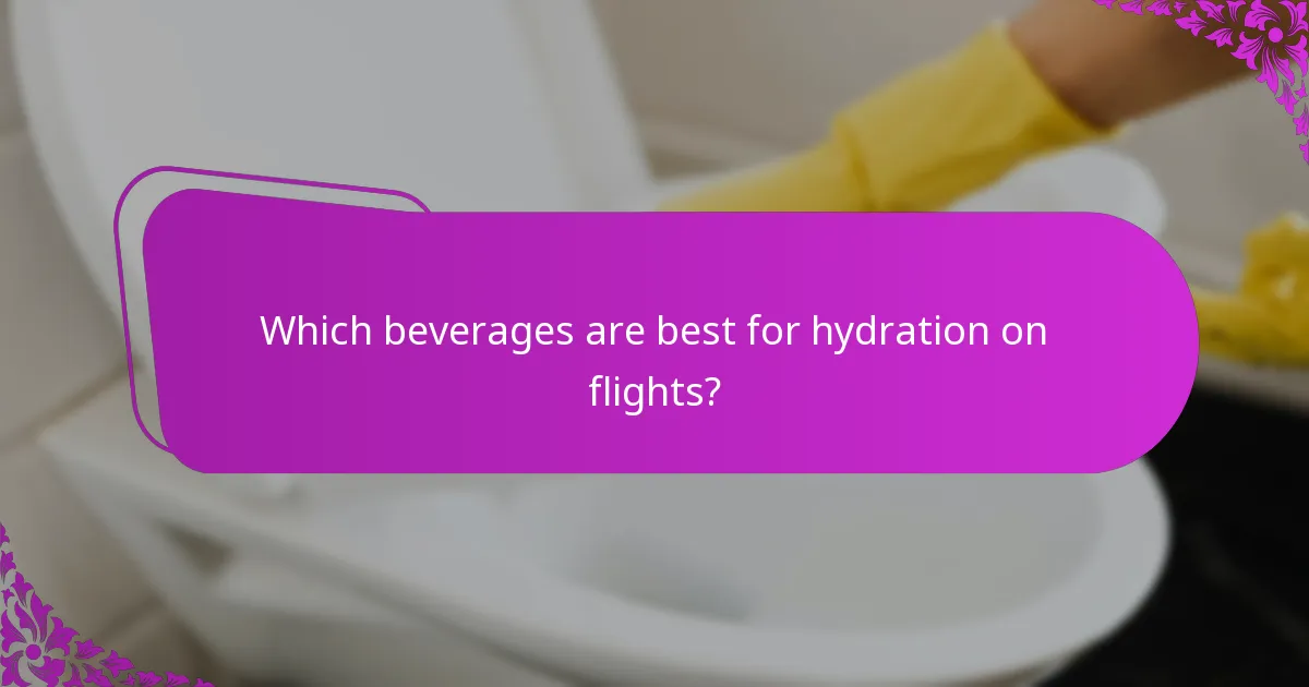 Which beverages are best for hydration on flights?